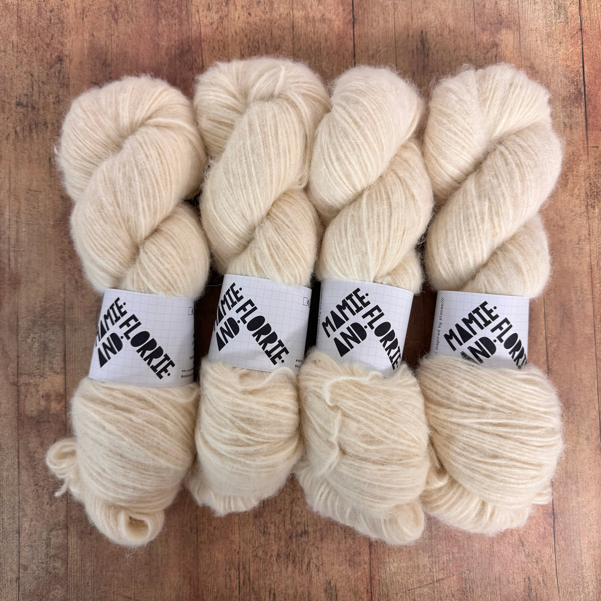 Enkel Sweater Kit - Natural Cream Bounce and Neon Mini Bundle - Sizes 5 -7