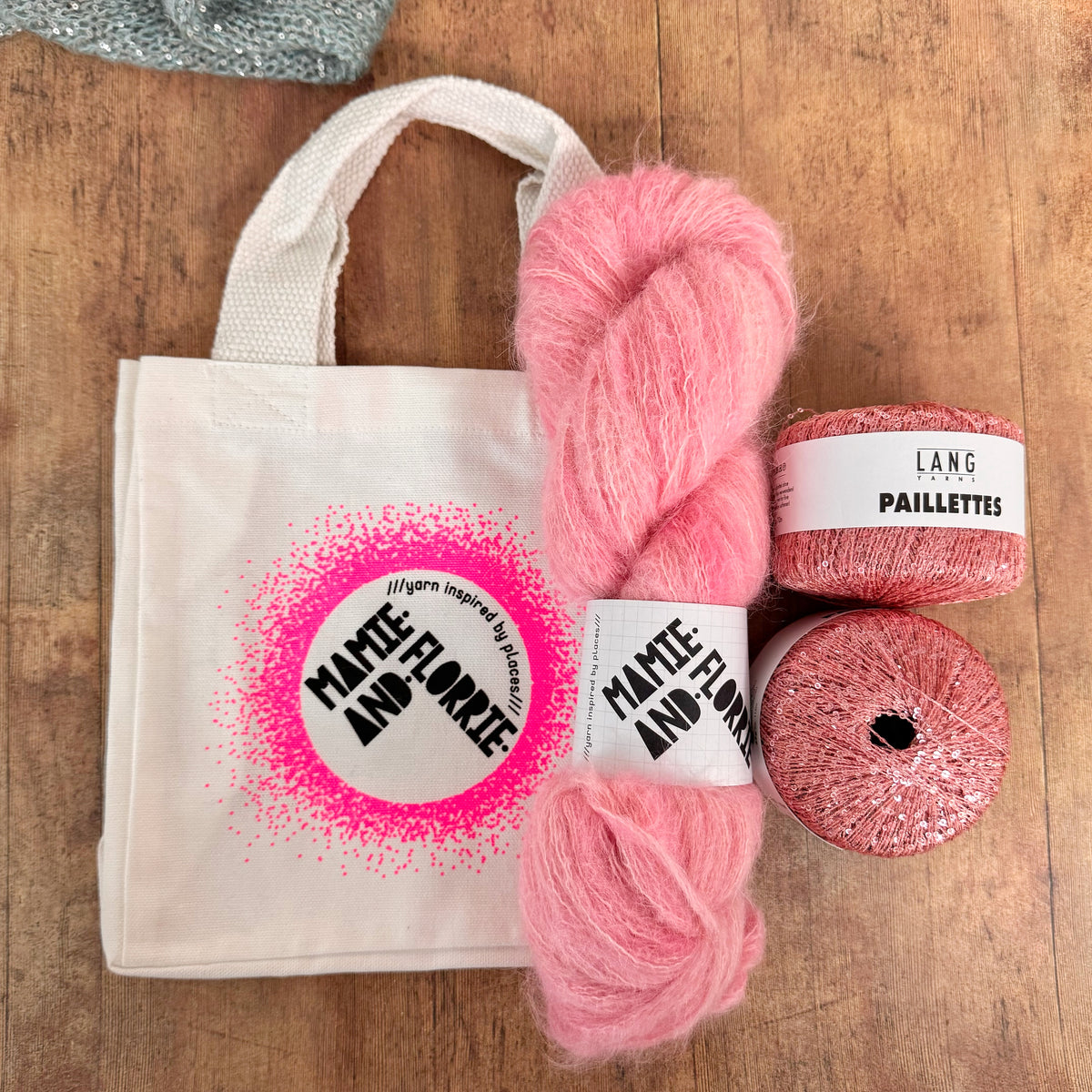 Alpaca Easy Sparkly Bandana Kit : Vinoy Park and Pink Sparkles