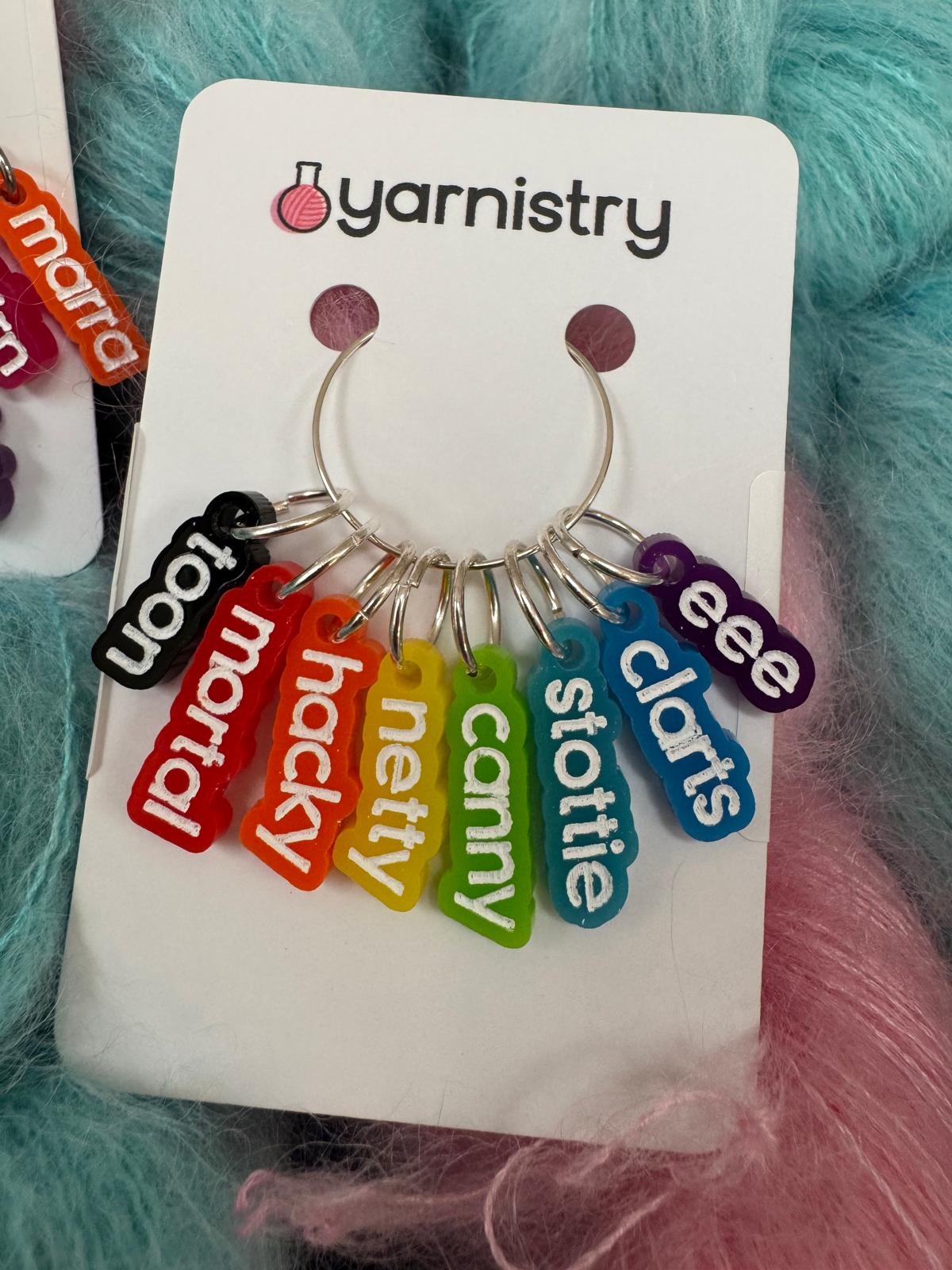 Geordie "Stottie" Stitch Markers by Yarnistry