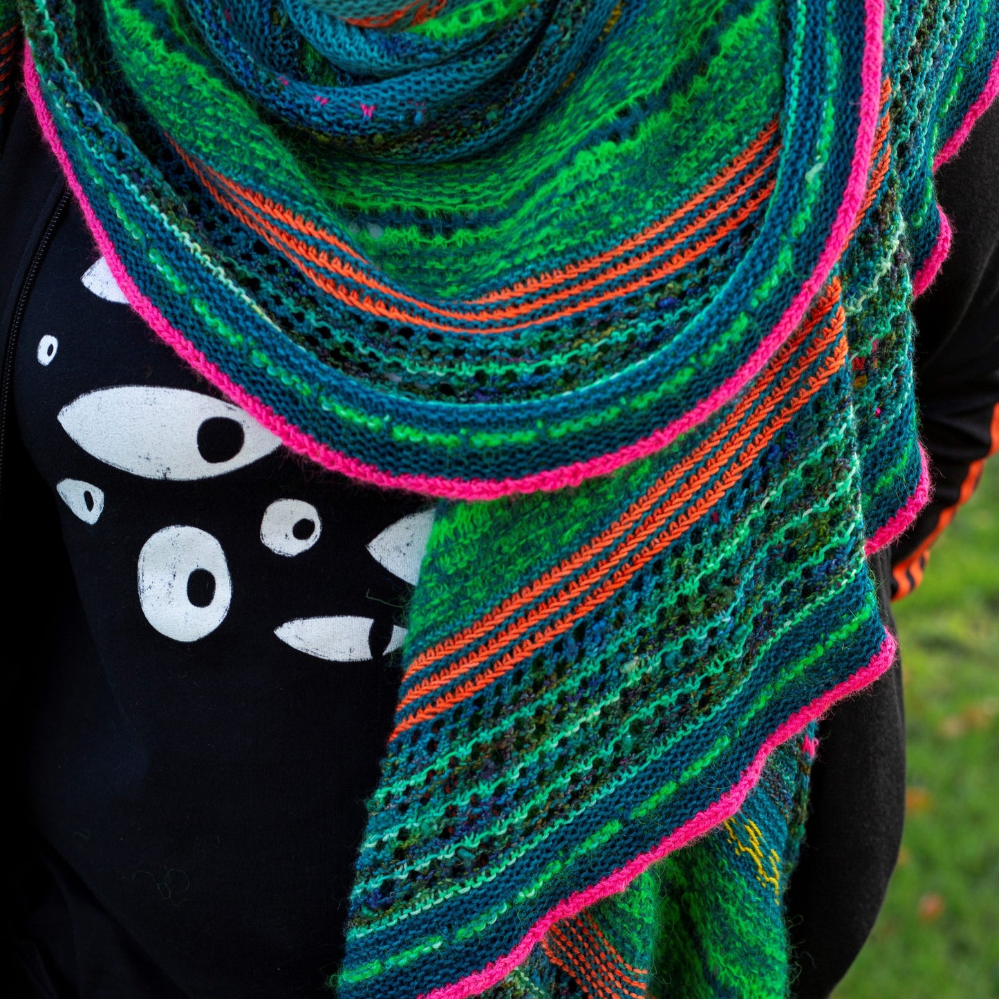 Scrap Busting Shawl Explosion by Jane Murison