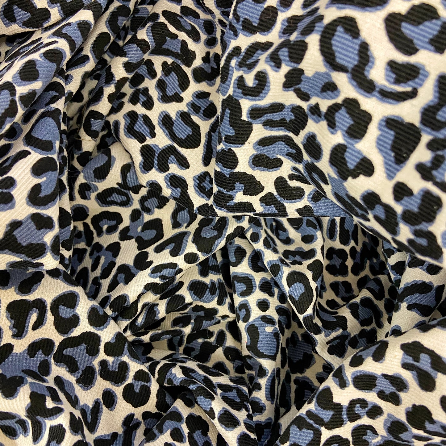 Leopard Print Needle Cord Fabric - Perfect for Bag Lining