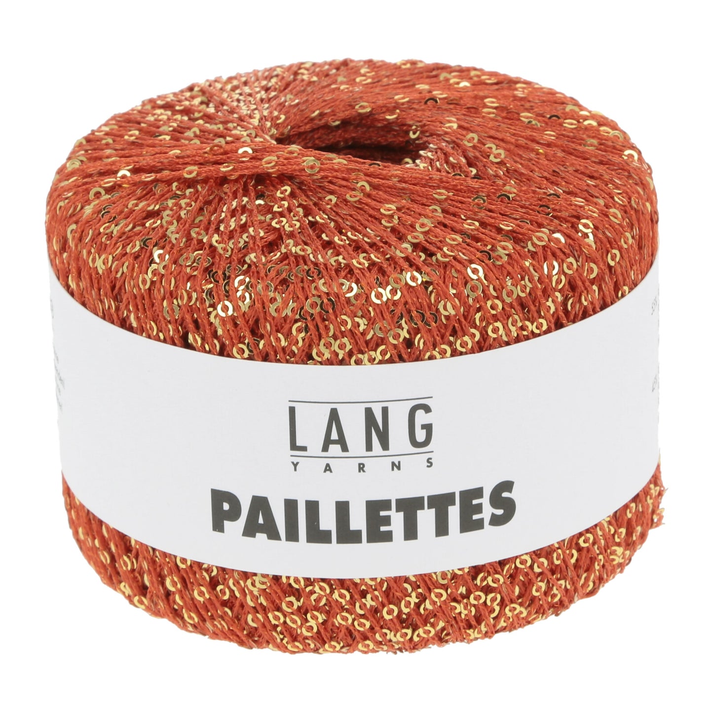 Paillettes by Lang Yarn - Orange with Gold (60)